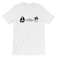 Sailing Plus Tacos Equals a Happy Pirate - Short-Sleeve Unisex T-Shirt