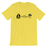 Sailing Plus Tacos Equals a Happy Pirate - Short-Sleeve Unisex T-Shirt