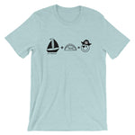 Sailing Plus Tacos Equals a Happy Pirate - Short-Sleeve Unisex T-Shirt